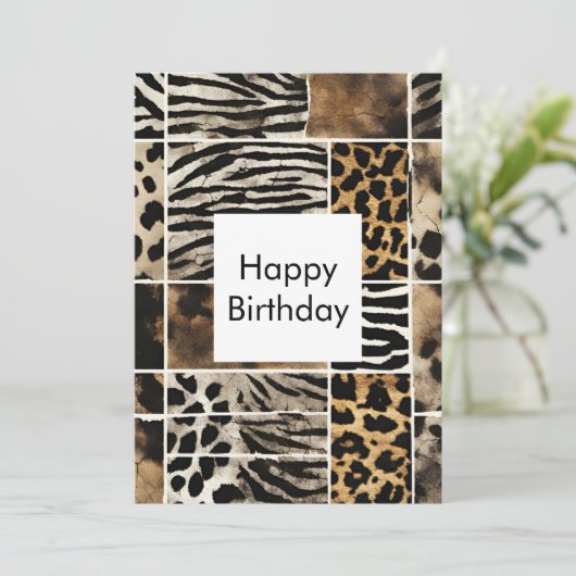 Tierwerbung - Flachkarte Programm (Stehend Vorderseite)