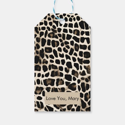 Tierwerbung - Geschenkstempel Geschenkanhänger (Rückseite)