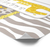 Tierwerbung & Giraffe Kinderduschbanner Unisex Poster (Ecke)