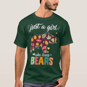 Tierwild Forest Just a Girl, die Lieben Bears Aut T-Shirt