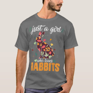 Tierwildwälder Just Girl, die Lieben Kaninchen Aug T-Shirt
