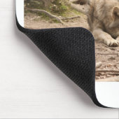 Tierwolf-FriedensLiebe-wilde Land-Natur Mousepad (Ecke)