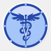 Tierzeichen 4a runder aufkleber (Vorderseite)