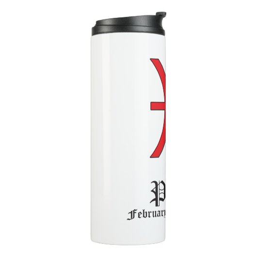 Tierzeichen Thermosbecher (Nach links gedreht)