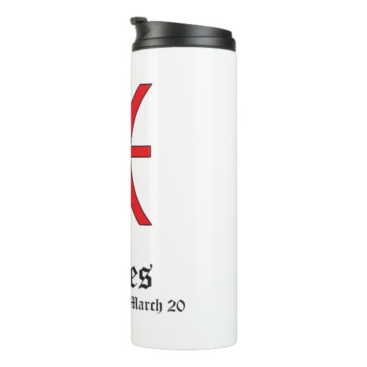 Tierzeichen Thermosbecher (Nach rechts gedreht)