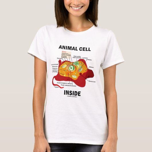 Tierzellen-Innere (Eukaryote-Zellbiologie) T-Shirt (Vorderseite)