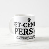 Tierzentrierte Person Kaffeetasse (Vorderseite Links)