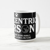 Tierzentrierte Person Kaffeetasse (VorderseiteRechts)