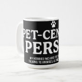 Tierzentrierte Person Kaffeetasse (Vorderseite Links)