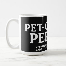 Tierzentrierte Person Kaffeetasse