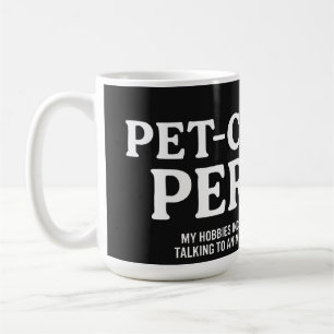 Tierzentrierte Person Kaffeetasse