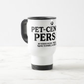 Tierzentrierte Person Reisebecher (Vorderseite Links)
