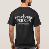Tierzentrierte Person T-Shirt (Rückseite)