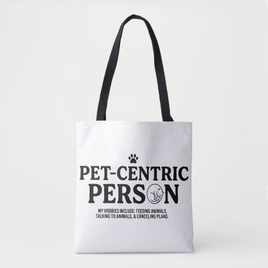 Tierzentrierte Person Tasche (Vorderseite)