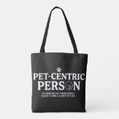Tierzentrierte Person Tasche (Rückseite)