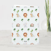 Tierzoo Geburtstag 4. Einladungen Faltkarten (Rückseite)