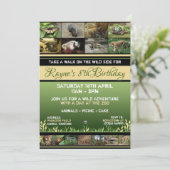 TierZoo-Party Einladungen (Stehend Vorderseite)