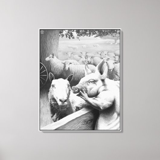 Tierzucht - Squealer Leinwanddruck (Vorderseite)