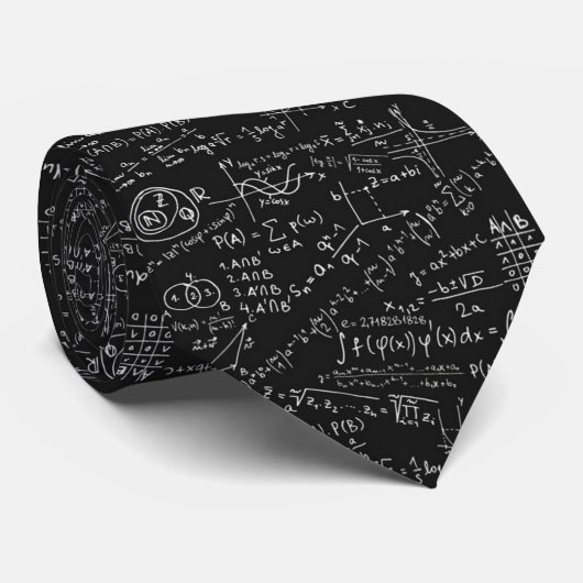 Ties - Math Formula Krawatte (Gerollt)