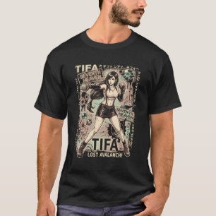Tifa Lockhart FF7 Remake schwarzes Crop Top Midrif