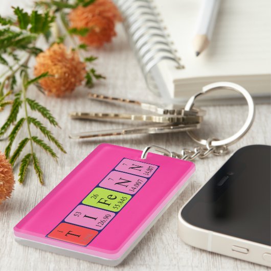 Tifenn Periodenschlüsselring Schlüsselanhänger (Vorderseite rechts)