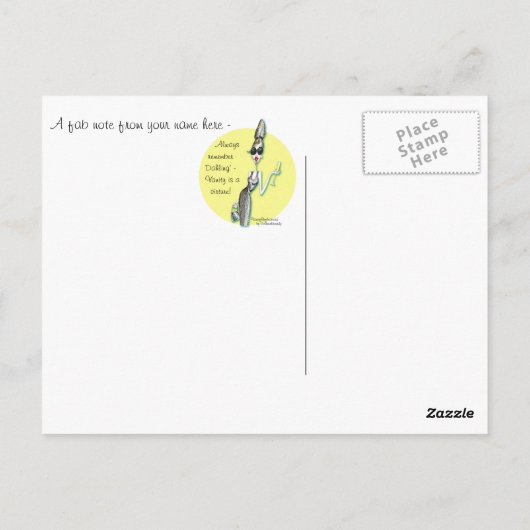 Tiffanee Postcard Postkarte (Rückseite)