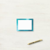 Tiffany Aqua White Office Custom Personalisiert Post-it Klebezettel (Auf Schreibtisch)