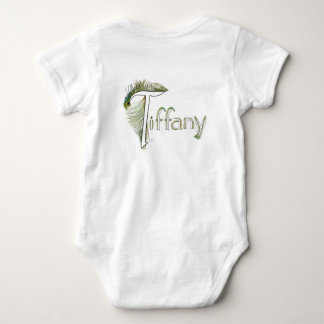TIFFANY Baby Back Pfau Alphabet Jumper Strampler