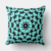 Tiffany Baby Blue Star Circle Petal Pattern Pillow Kissen (Vorderseite)