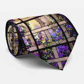 Tiffany beflecktes Glas-Gitter-Rebe-Krawatte Krawatte (Gerollt)