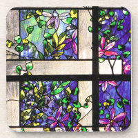 Tiffany beflecktes Glas-Korken-Untersetzer