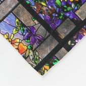 Tiffany beflecktes Glasclematis-BlumenBlumen Fleecedecke (Ecke)