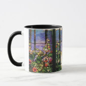 Tiffany beflecktes Glashollyhocks-Tasse Tasse (Links)