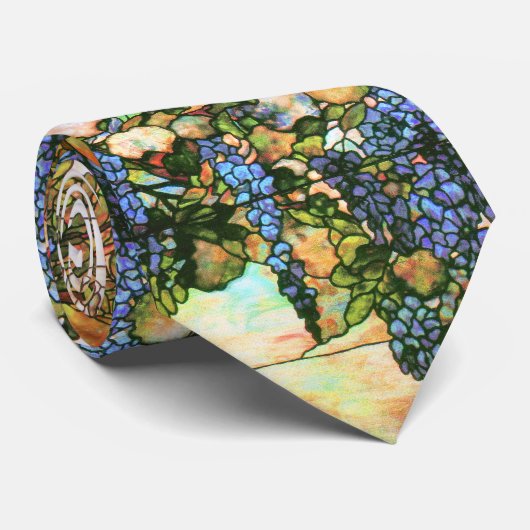 Tiffany beflecktes Glaswisteria-Krawatte Krawatte (Gerollt)