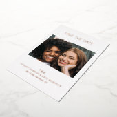 Tiffany Bold Modern Wedding Save the Date Folieneinladung (Gedreht)