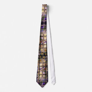 Tiffany-Buntglas-Gitterreben-Binder Krawatte