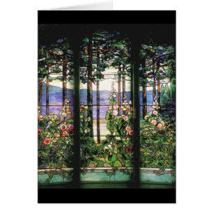 Tiffany-Buntglas-Karte