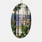 Tiffany-Buntglas-Natur-Verzierung Keramik Ornament (Rechts)