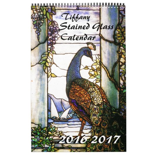 Tiffany-Buntglas-Naturkalender 2016 2017 Kalender (Titelbild)