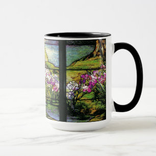 Tiffany-Buntglas-Wassergarten-Tasse Tasse