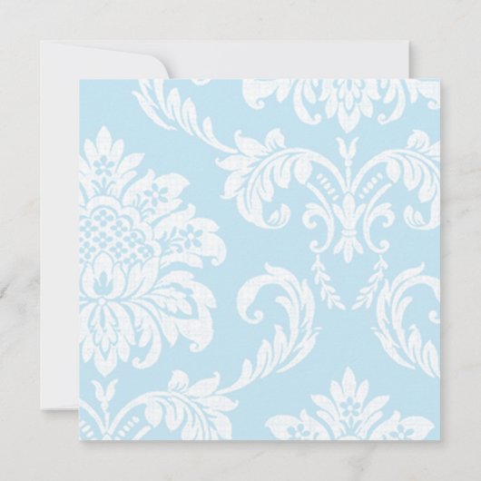 Tiffany Damask Einladung (Rückseite)