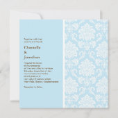 Tiffany Damask Einladung (Vorderseite)