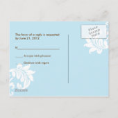Tiffany Damask UAWG Postkarte (Rückseite)