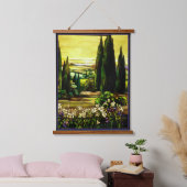 Tiffany-Glasfenster Wandteppich Mit Holzrahmen (Schlafzimmer)