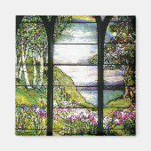 Tiffany Glass Iris Blume Bloral Magnet (Vorne)