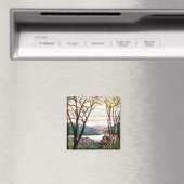 Tiffany Glass Iris Blume Bloral Magnet (In Situ (Geschirrspüler))