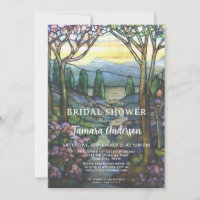 Tiffany Glass Mountains & Stream Brautparty