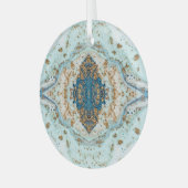 Tiffany Gold: Luxus Marmor Nahtlos Ornament Aus Glas (Vorderseite links)