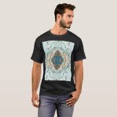 Tiffany Gold: Luxus Marmor Nahtlos T-Shirt (Vorne ganz)