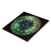 Tiffany grüne Keramikfliese (Seite)